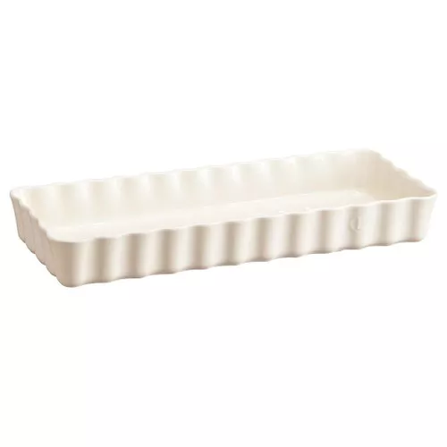 Rectangular Slim Tart Dish - Argile, 36.5 x 15cm