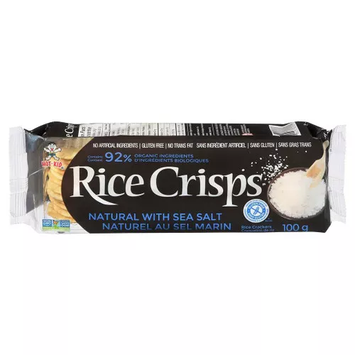 Rice Crisps - Natural with Sea Salt, 100g