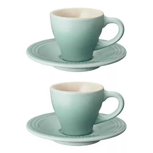 Sage Espresso Cup & Saucer, Set of 2
