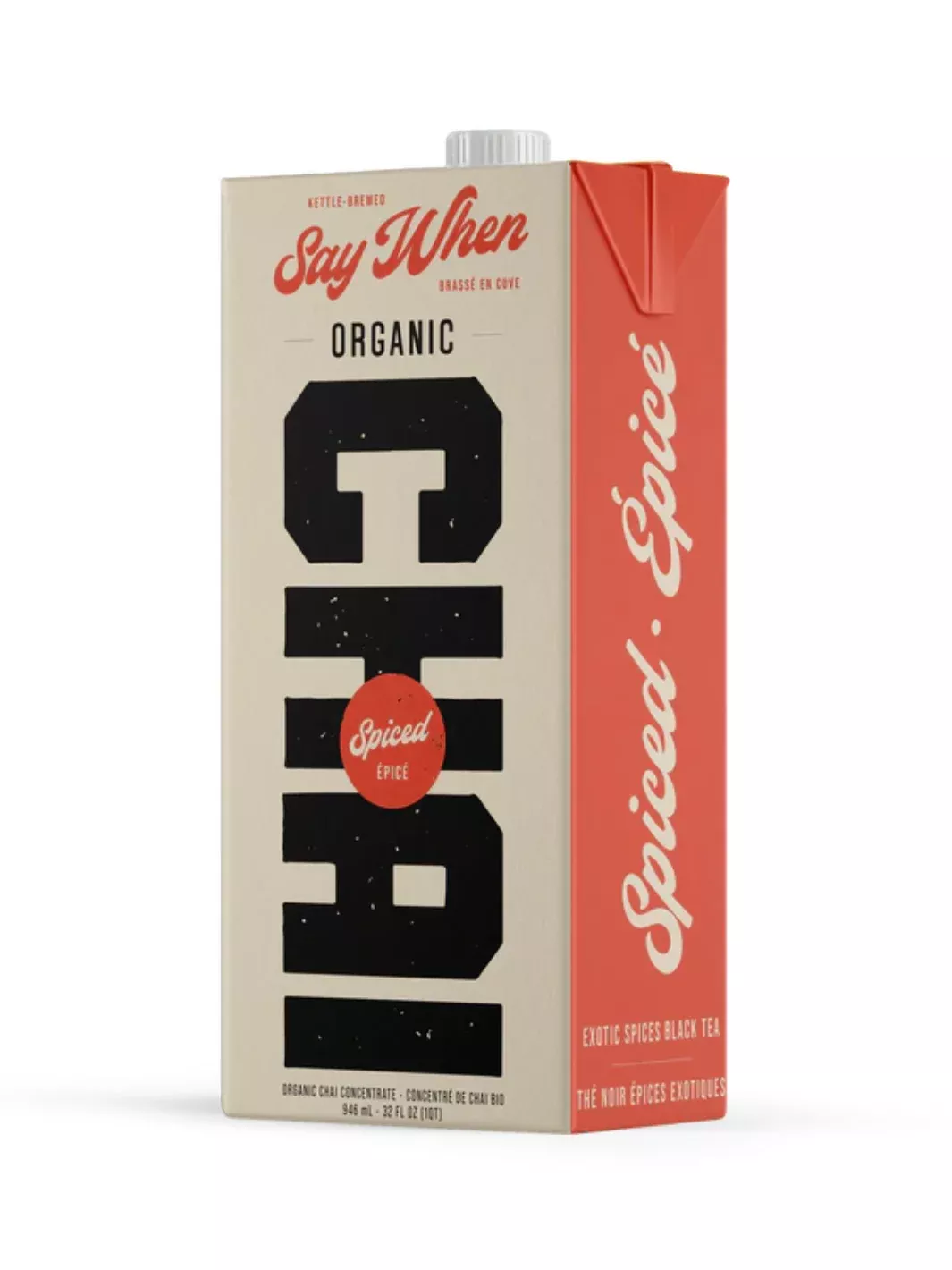SAY WHEN Organic Spiced Chai Concentrate
