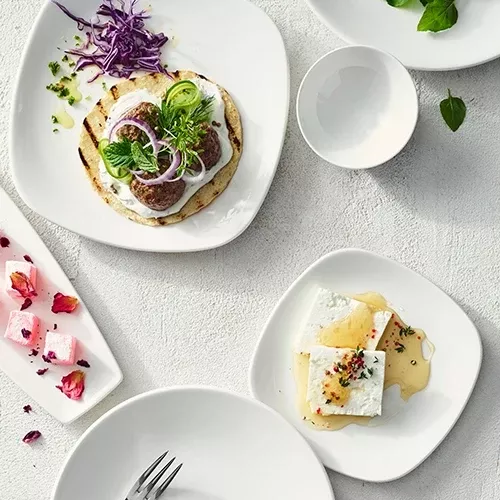 Steelite Distinction Square Quadro Plates, 3 Sizes