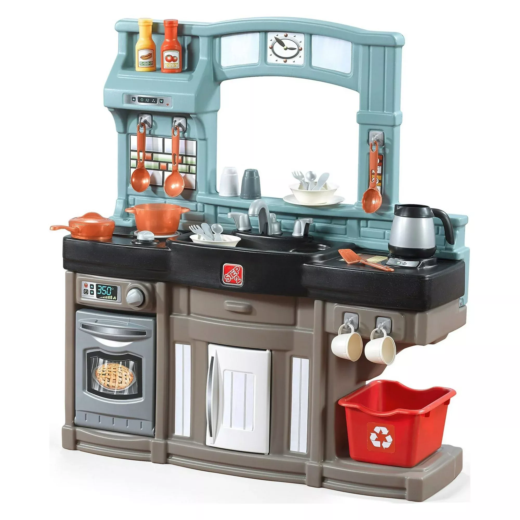 Step2 Best Chef’s Plastic Toddler Toy Kitchen Playset includes 25 Piece Kitchen Play set