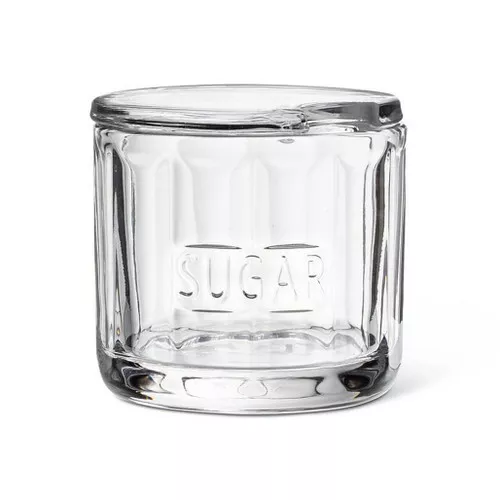 Sugar Bowl with Lid - Glass, 3.25-in