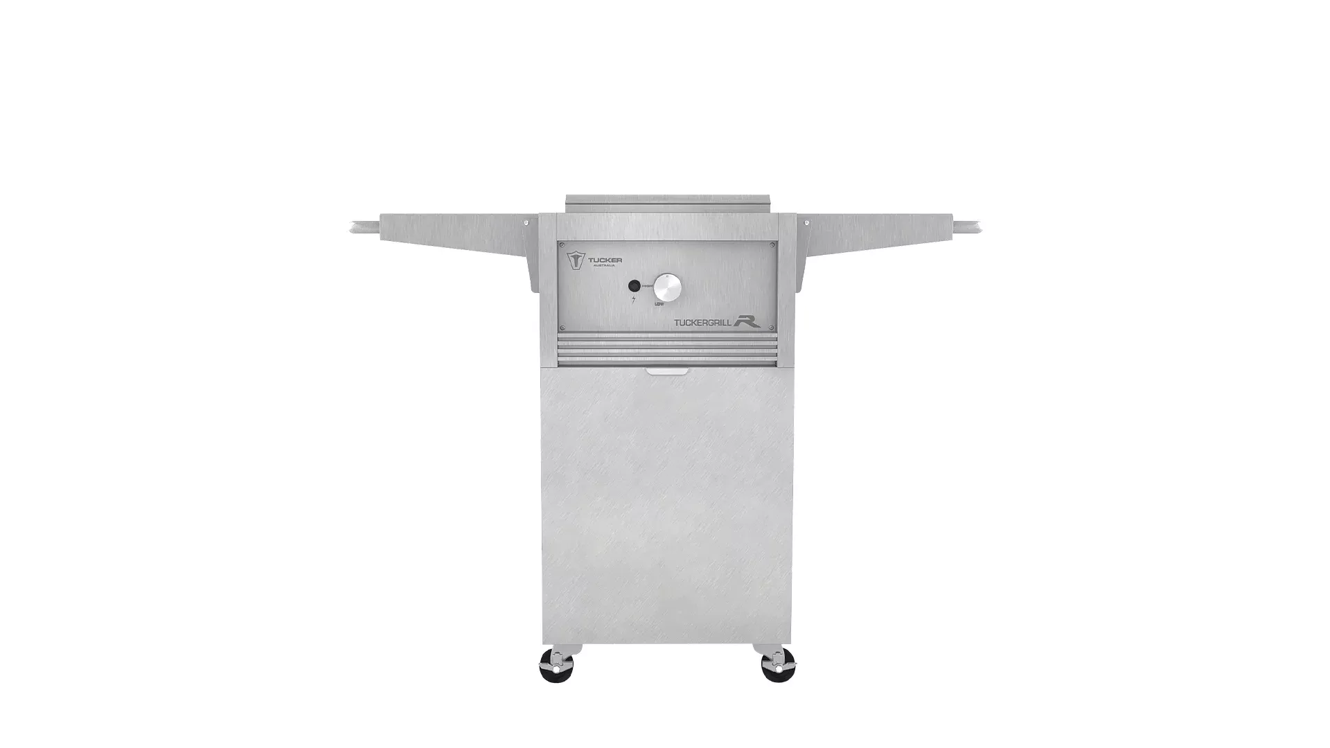 Tucker R1 Wok Freestanding Burner on Cabinet with Lid
