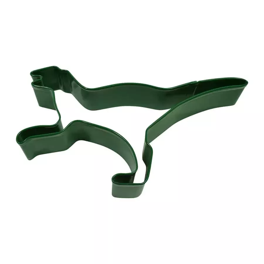 Velociraptor Cookie Cutter (Green, 6″)