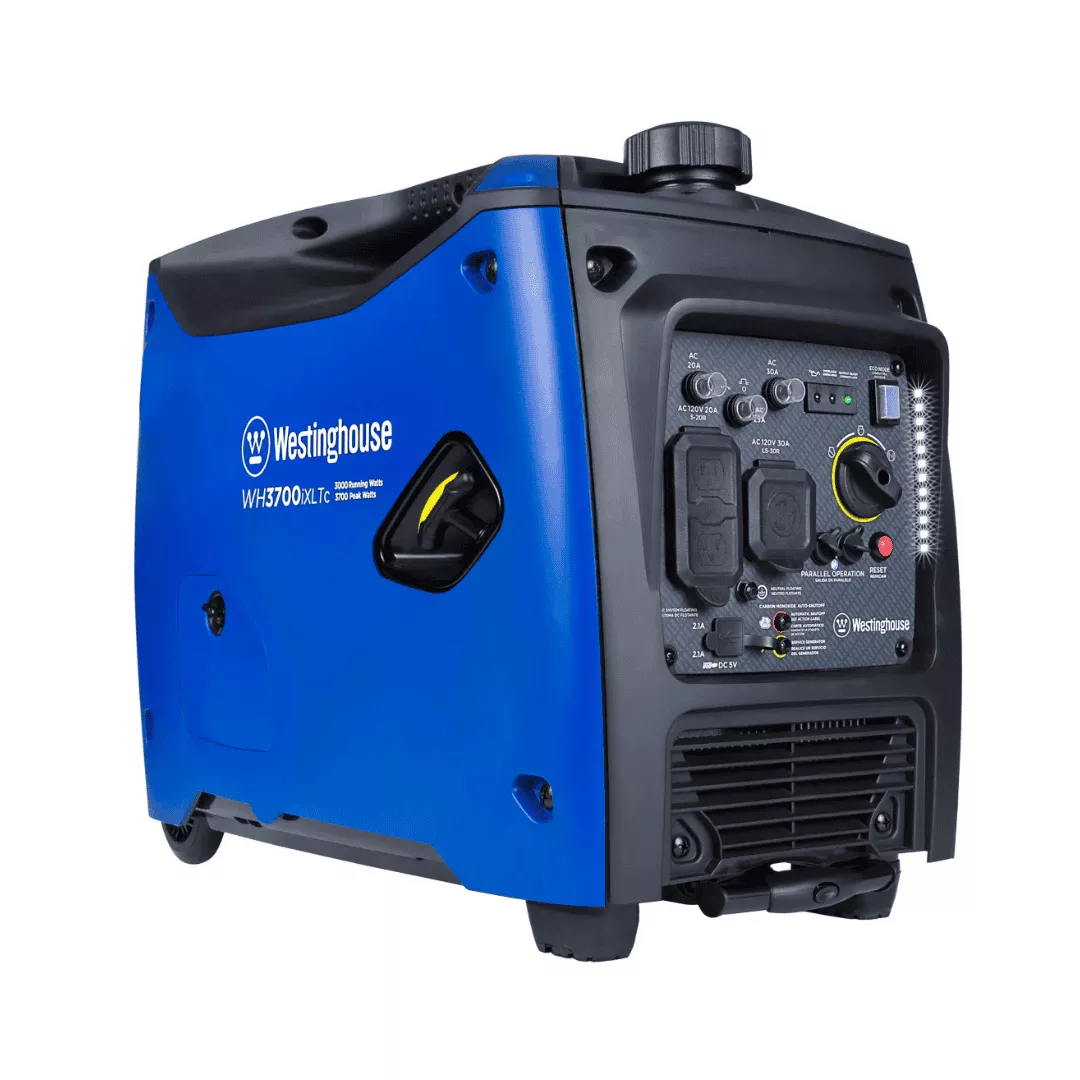 Westinghouse WH3700iXLTc Recoil Start 3000-Watt Single Fuel (Gasoline) Inverter Generator