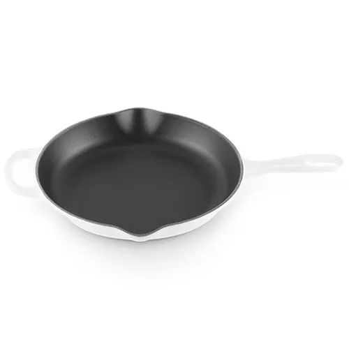 White Iron Handle Skillet, 26cm