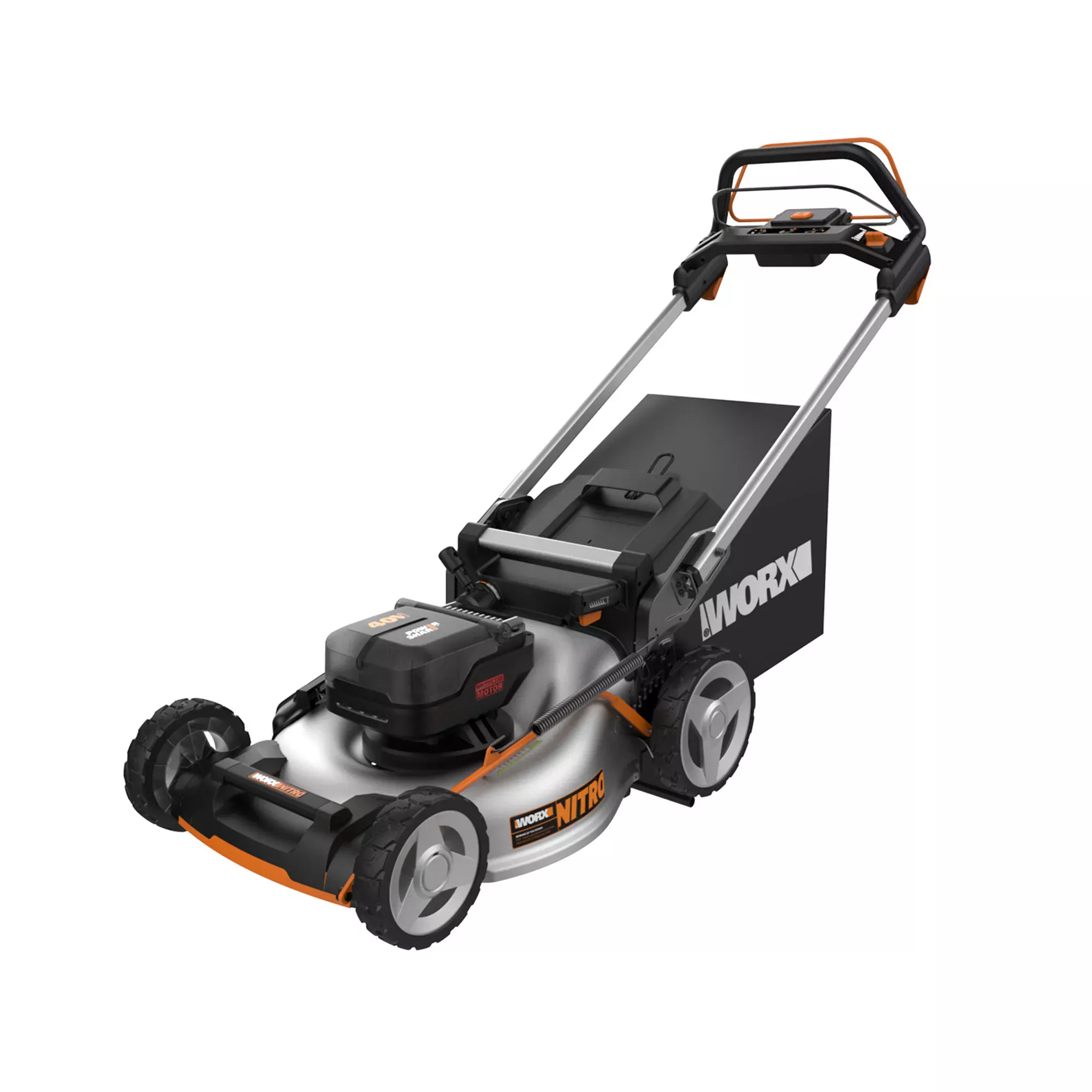 WORX Nitro Power Share 40-volt 21-in Cordless Self-propelled Lawn Mower 5 Ah (2-Batteries and Charger Included)