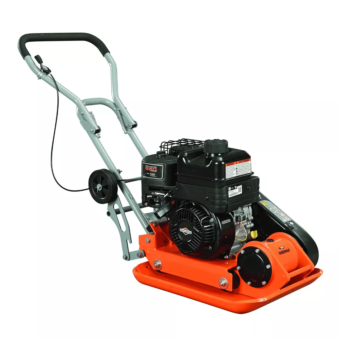 YARDMAX YC1390 3000 lb. Compaction Force Plate Compactor, Briggs, 6.5 hp, 208cc, 5500 BPM