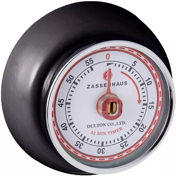 Zassenhaus Retro Kitchen Timer - Black