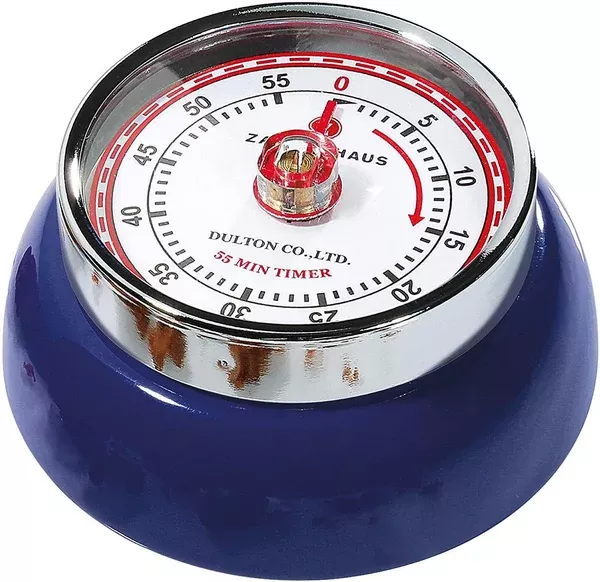 Zassenhaus Retro Kitchen Timer - Navy Blue