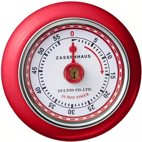 Zassenhaus Retro Kitchen Timer - Red