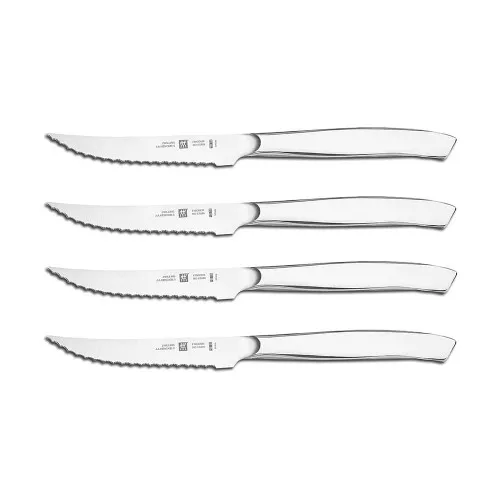 Zwilling 4-Piece Stainless Steel Serrated Steak Knife Set