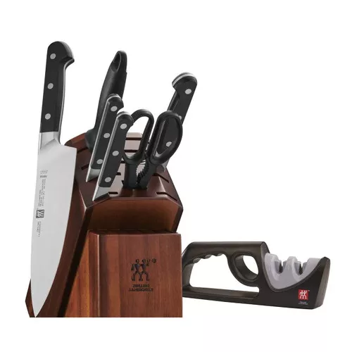 Zwilling Pro 7-Piece Knife Block Set with Sharpener