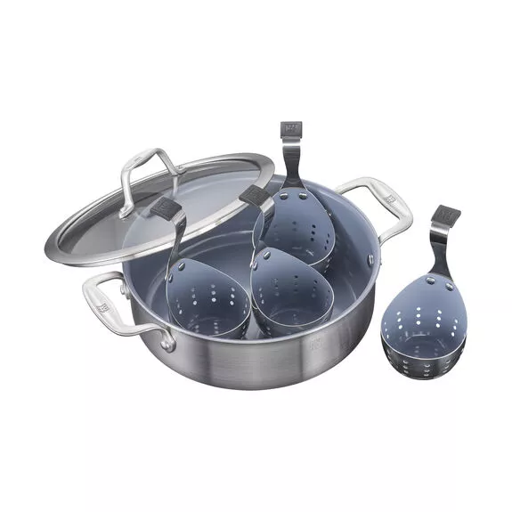 Zwilling Spirit Ceramic Nonstick Ceramic Breakfast Pan & Egg Poacher Set – 64087-244